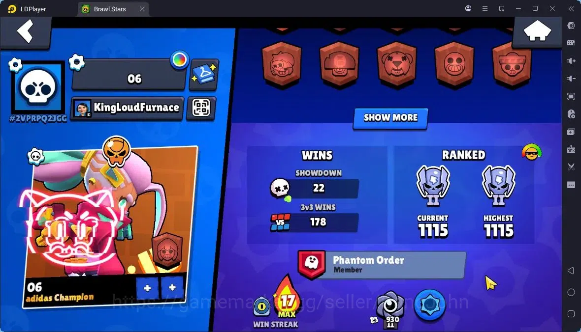 Brawl Stars Accounts Thropy 2760 | 29 Brawler | 7 Max |1 Hypercharge,1 Legend,1 Mythic,5 Epic Skin|4497 Bling|116 3