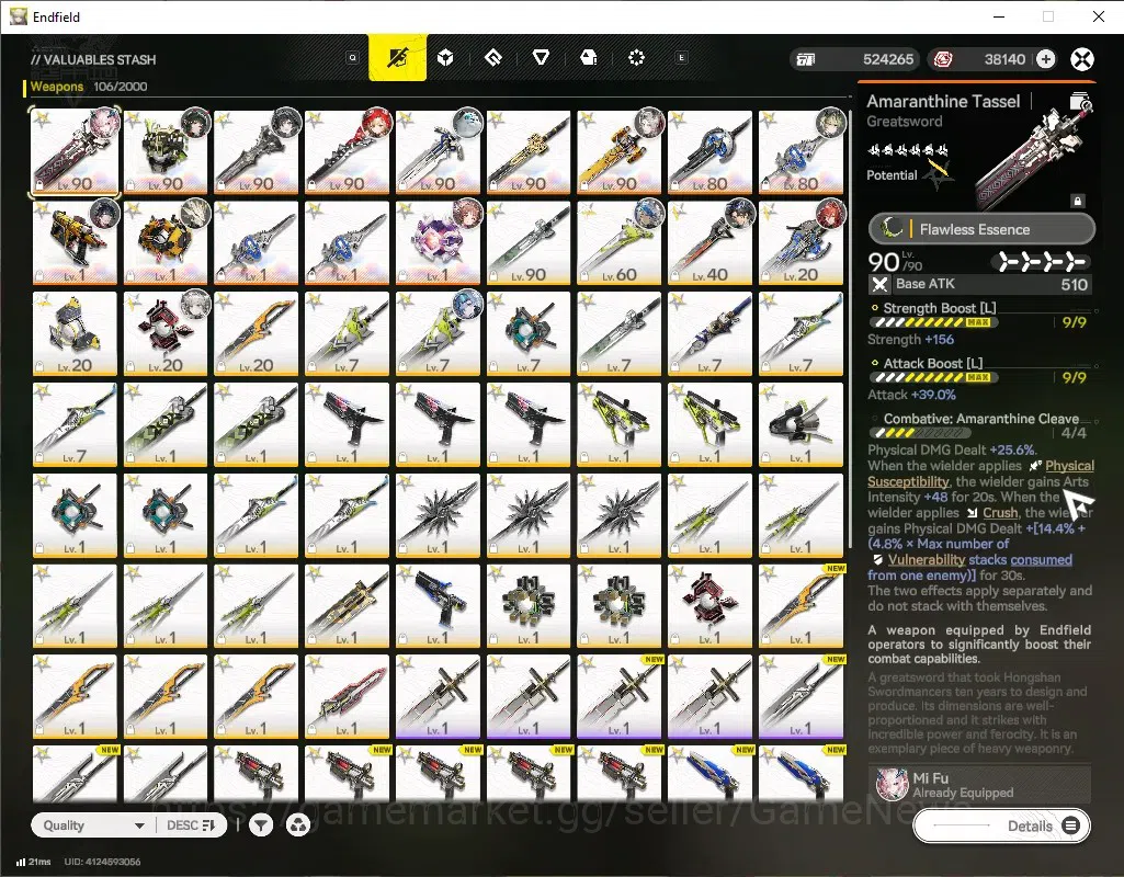 Arknights: Endfield Accounts ASIA|Lv 60|ENDGAME With 38k Oro + 92 Ori|7 SSR (3  image 7