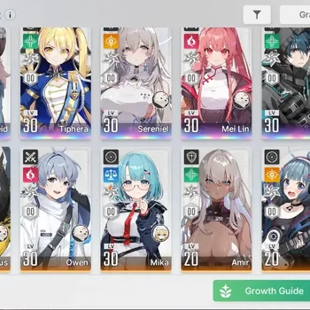 Chaos Zero Nightmare Accounts Global|Lv 34|5 SSR|Sereniel,Adelheid,Tiphera,Mei Lin,Luke|11 SR