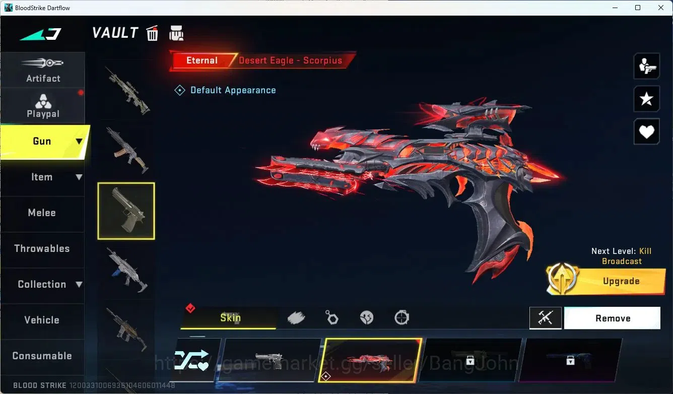Blood Strike Accounts ASIA | 1 ETERNAL: Desert Eagle-Scorpius|3 COLLAB G image 4