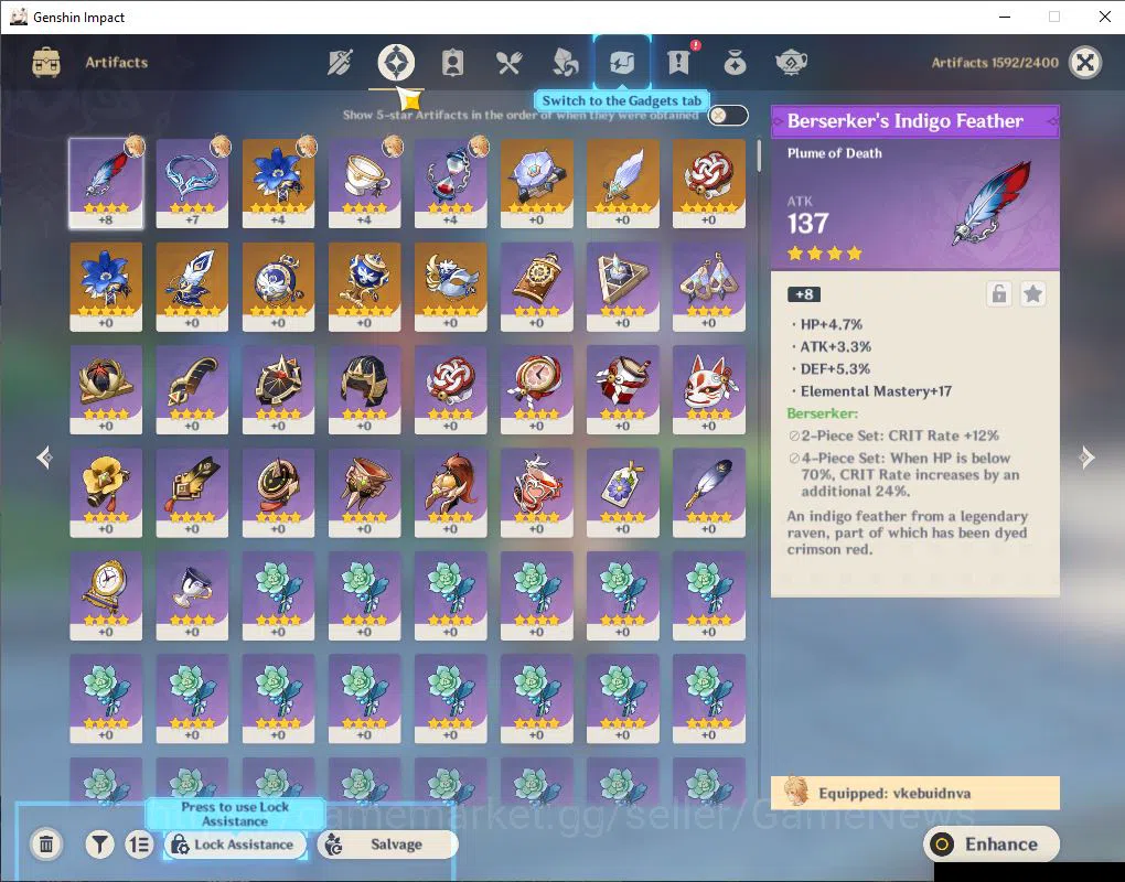 Genshin Impact Accounts ASIA|Ready Gacha|AR 55|49000 Primogem + 60 I + 103 image 11