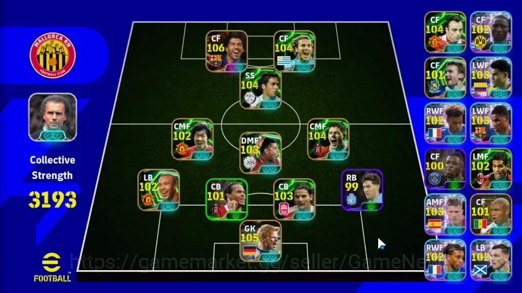 eFootball Accounts Legends & Iconic Players Android|Big Time Luis Suarez|14 Epic Oliver Kahn,Diego Forlan,Raul,Steven 1