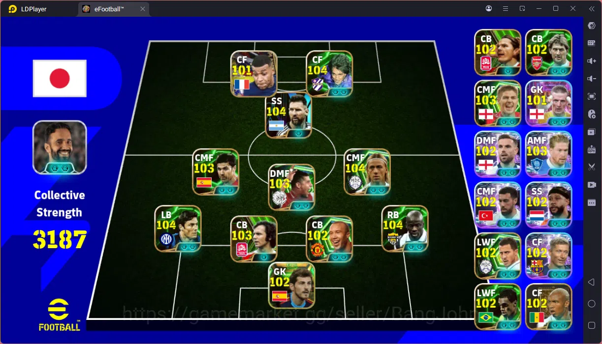 eFootball Accounts Others Mobile |PW 3187|Bigtime Beckham,Forlan|Epic Thuram,Messi,Alonso,Zanetti, Etc|SHW KDB,Kokcu,Neymar 1