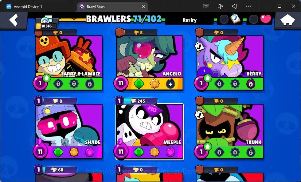 Brawl Stars Accounts Android | 10316 Thropy|71 Brawler|10 Max Hyperchar image 11