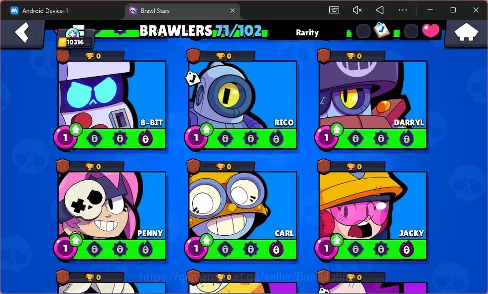 Brawl Stars Accounts Android | 10316 Thropy|71 Brawler|10 Max Hyperchar image 16