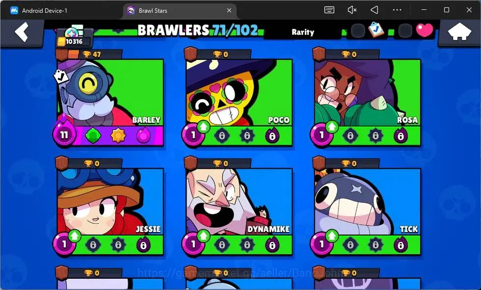 Brawl Stars Accounts Android | 10316 Thropy|71 Brawler|10 Max Hyperchar image 17