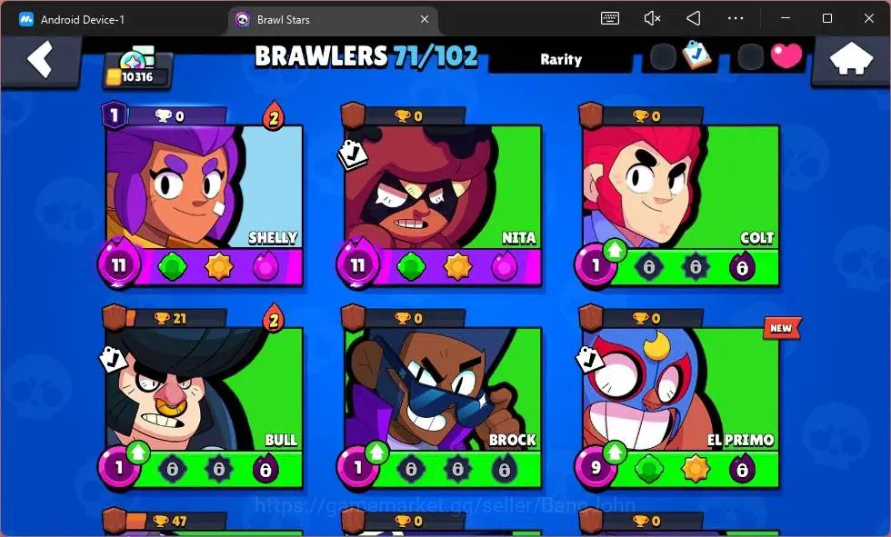 Brawl Stars Accounts Android | 10316 Thropy|71 Brawler|10 Max Hyperchar image 18