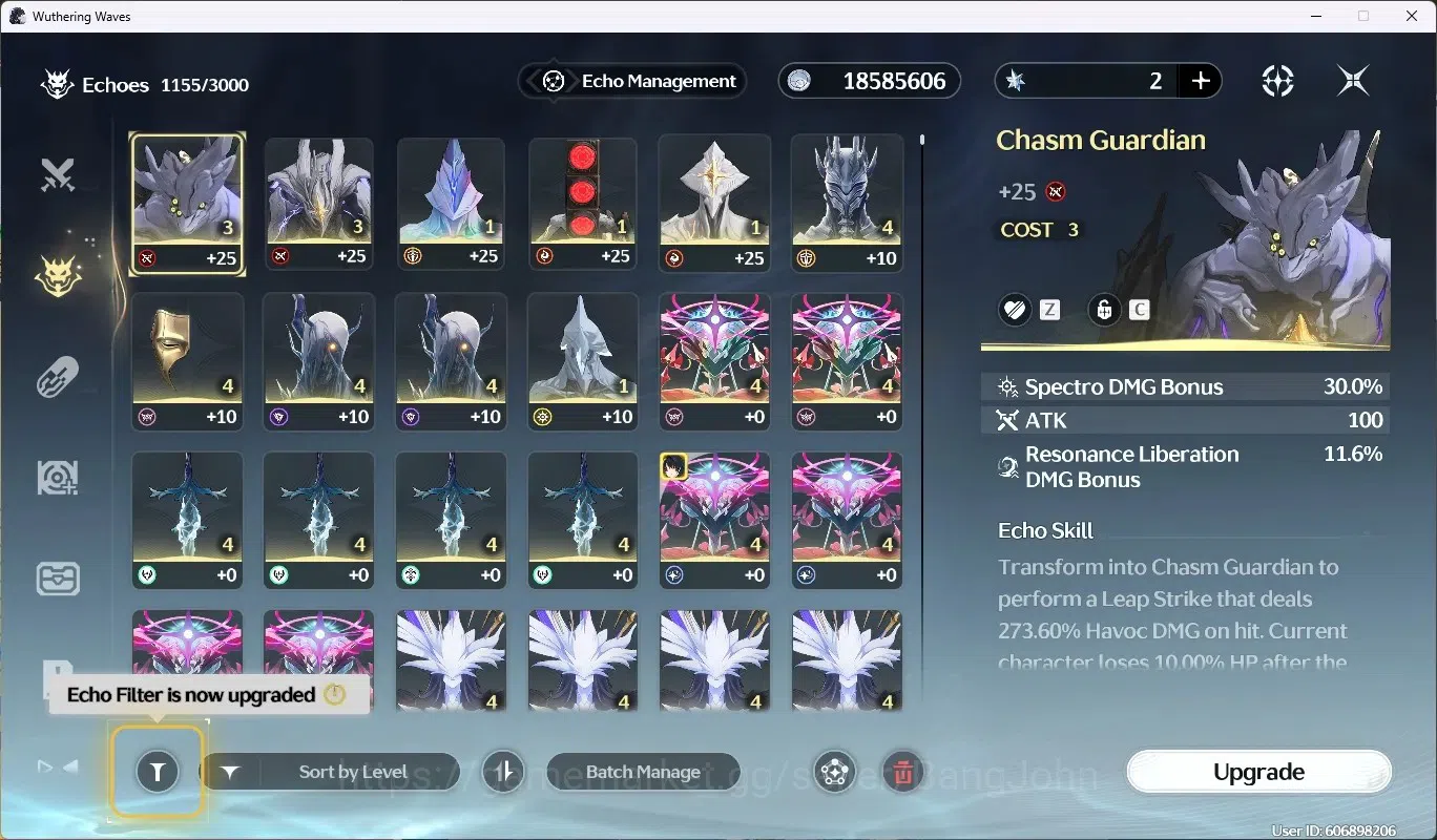 Wuthering Waves Accounts EU|UL 49|Rank 5|2 Char Limited [Lucilla,Lucy R6]+S image 14