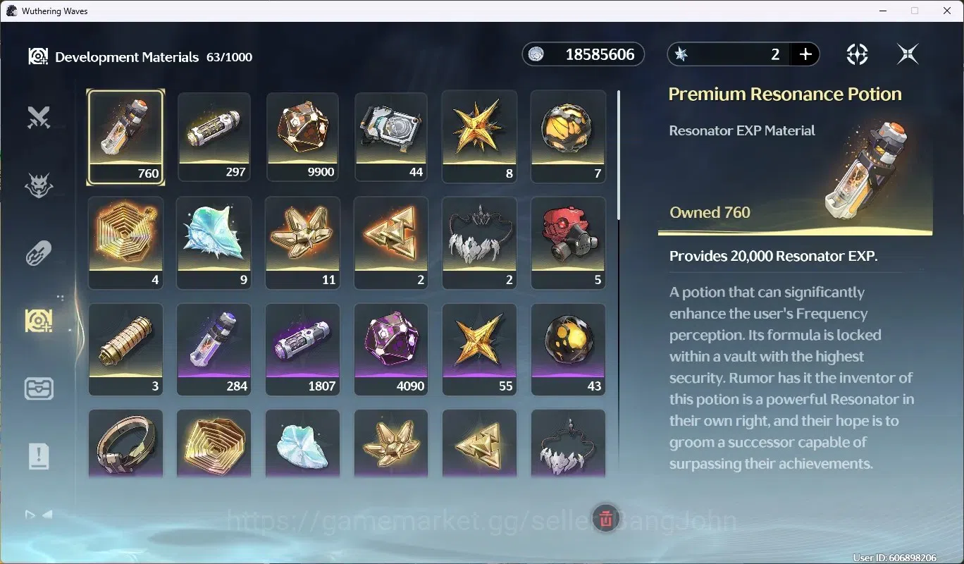 Wuthering Waves Accounts EU|UL 49|Rank 5|2 Char Limited [Lucilla,Lucy R6]+S image 16