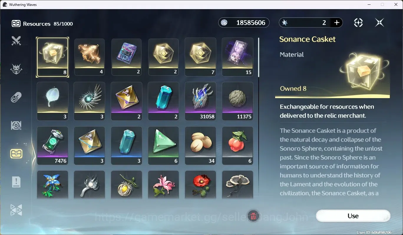 Wuthering Waves Accounts EU|UL 49|Rank 5|2 Char Limited [Lucilla,Lucy R6]+S image 17