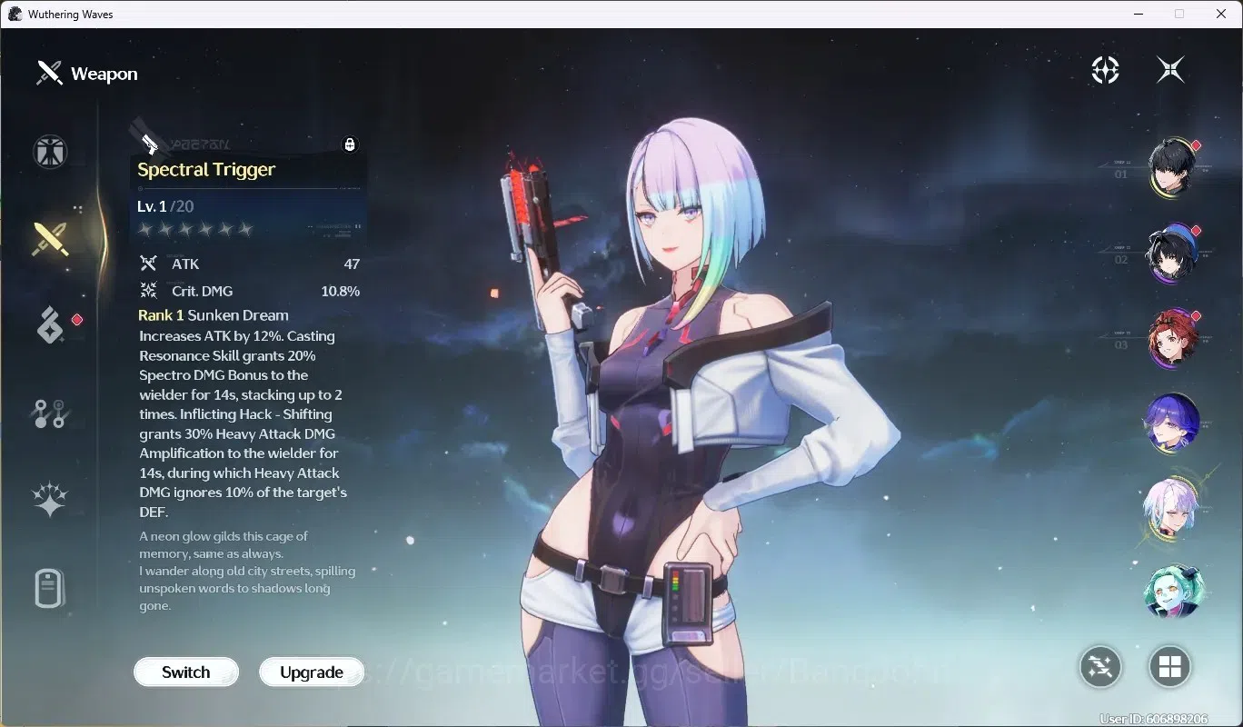Wuthering Waves Accounts EU|UL 49|Rank 5|2 Char Limited [Lucilla,Lucy R6]+S image 5