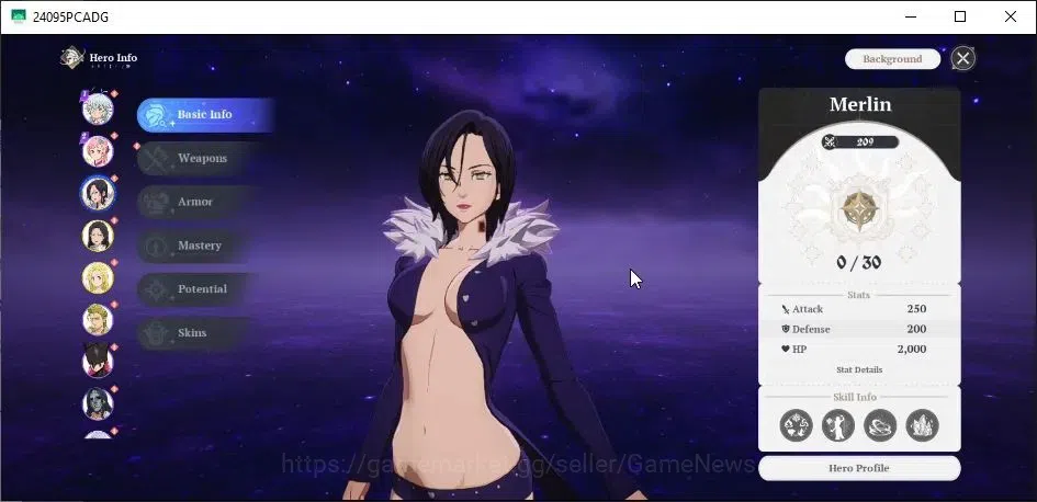The Seven Deadly Sins: Origin Accounts EUROPE|Lvl 2|Fresh Starter 3 SSR| Merlin,Guila,Ela image 2