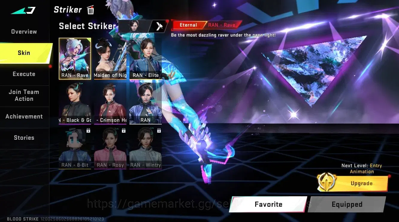 Blood Strike Accounts Asia|5 ETERNAL[RAN-Rave,Melee CHAINBLADE,MP5-Lv6,K image 14