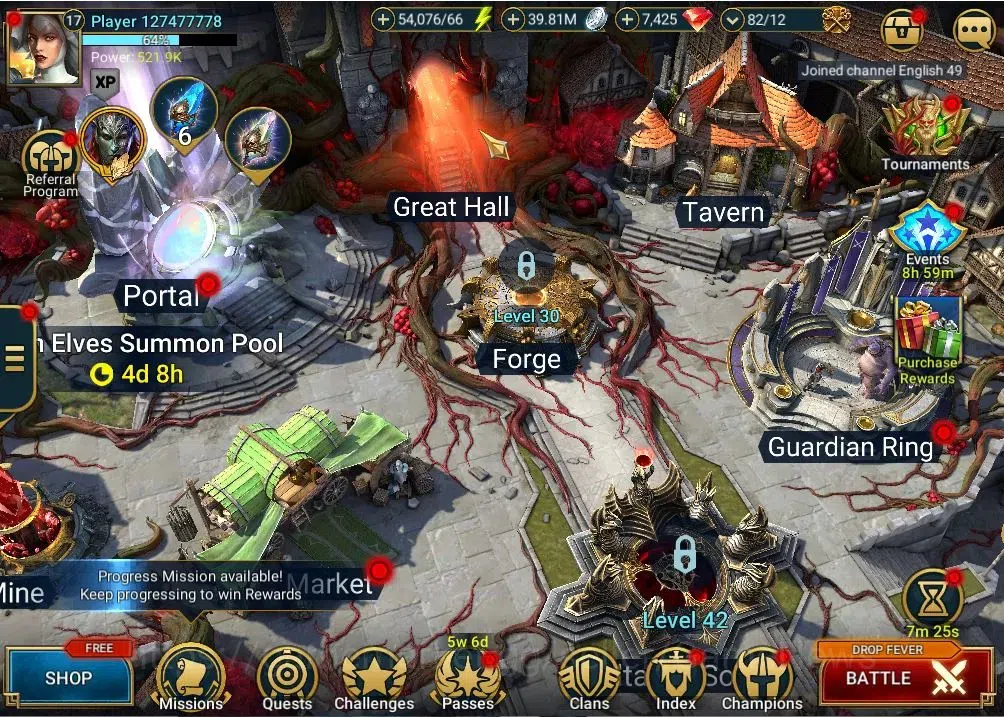 Raid: Shadow Legends Accounts Lv 17|521K Power|18 Legend(Artak,Michelangelo,Trua image 1