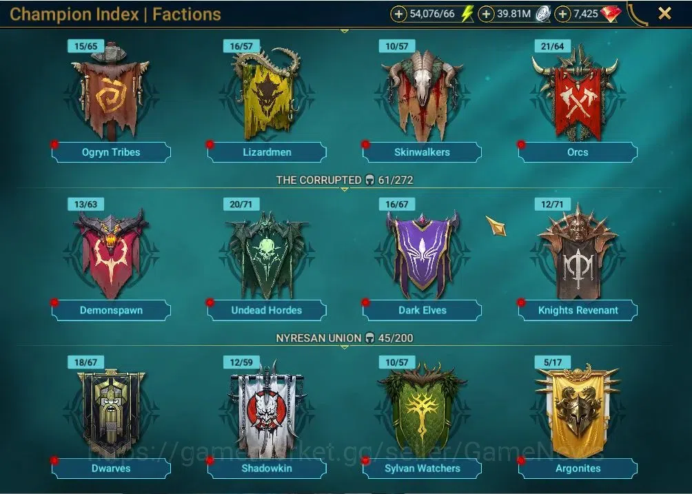 Raid: Shadow Legends Accounts Lv 17|521K Power|18 Legend(Artak,Michelangelo,Trua image 13