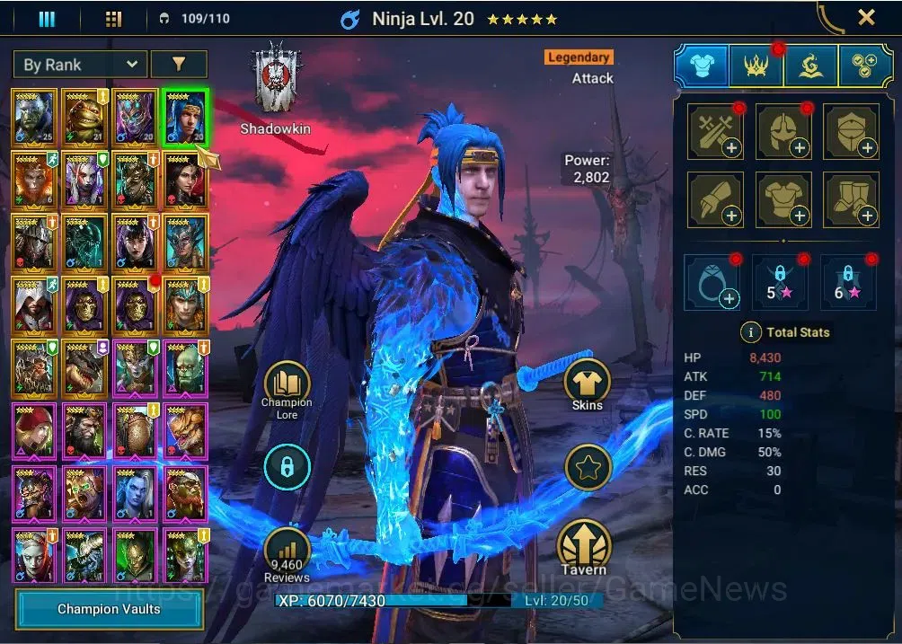 Raid: Shadow Legends Accounts Lv 17|521K Power|18 Legend(Artak,Michelangelo,Trua image 6