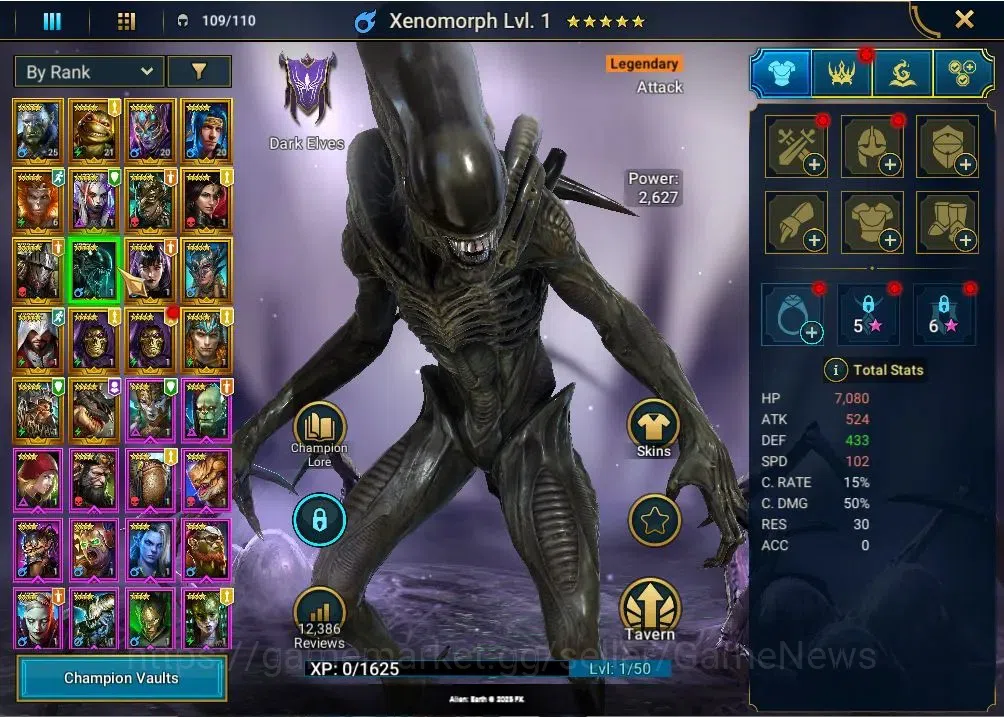 Raid: Shadow Legends Accounts Lv 17|521K Power|18 Legend(Artak,Michelangelo,Trua image 8