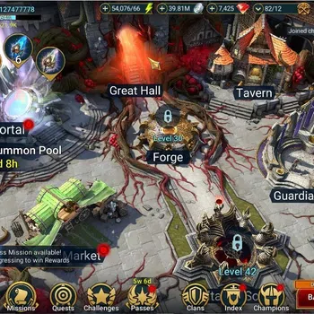 Raid: Shadow Legends Mid-Game Lv 17|521K Power|18 Legend(Artak,Michelangelo,Trua image 1