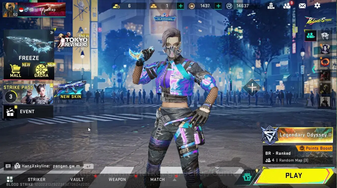 Blood Strike Accounts ASIA|Melee TALON Knife+ULTRA[NOVA,JET,KAG6,Vector, image 1