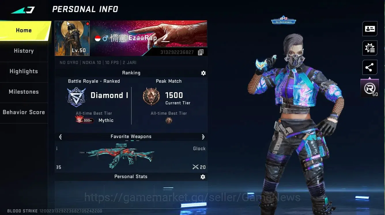 Blood Strike Accounts ASIA|Melee TALON Knife+ULTRA[NOVA,JET,KAG6,Vector, image 2
