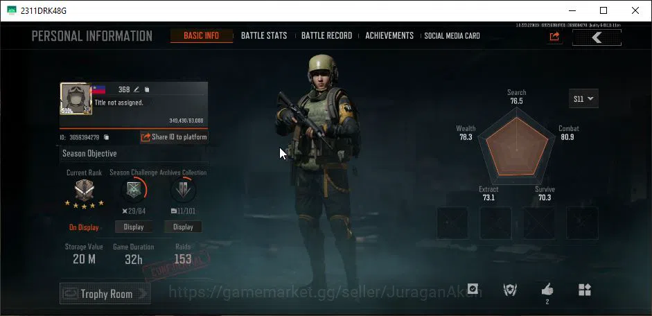 Arena Breakout Accounts [MOBILE] Lv30|SV 20M|CV 19M|Urban Sports|Contour M image 2