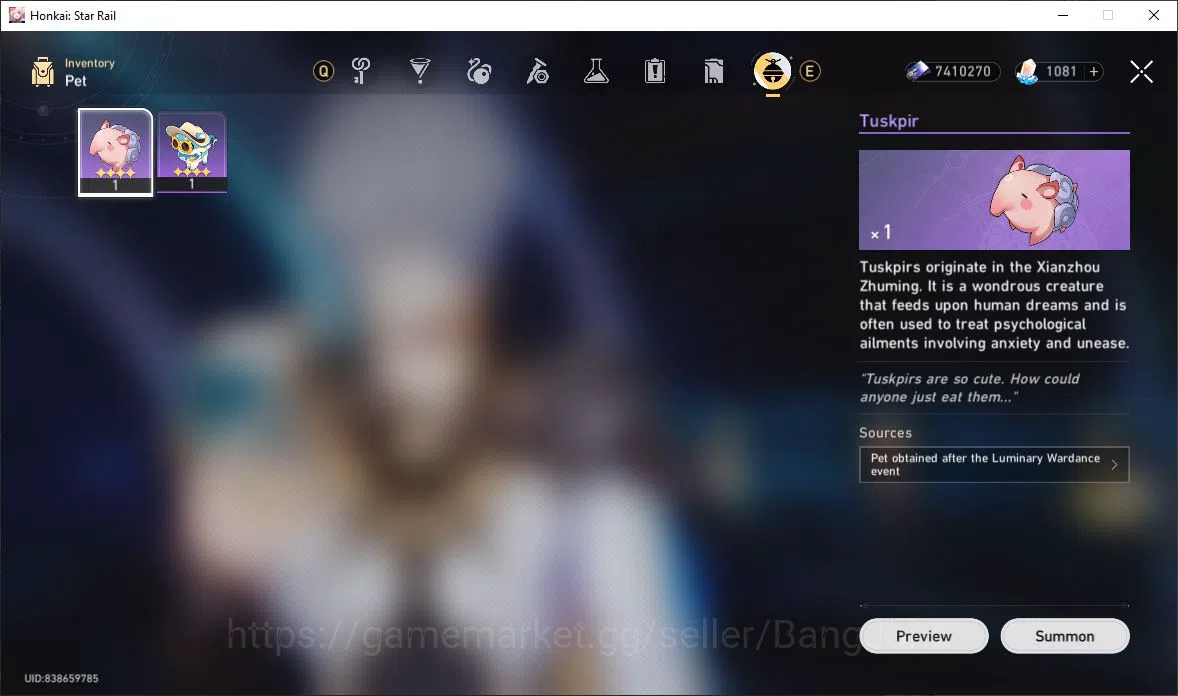 Honkai Star Rail Accounts [ASIA] TL 65 | 9 Limit | Bronya | Tribbie | Sparkl image 2