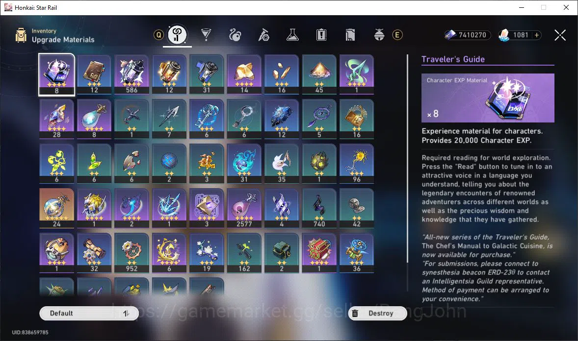 Honkai Star Rail Accounts [ASIA] TL 65 | 9 Limit | Bronya | Tribbie | Sparkl image 5