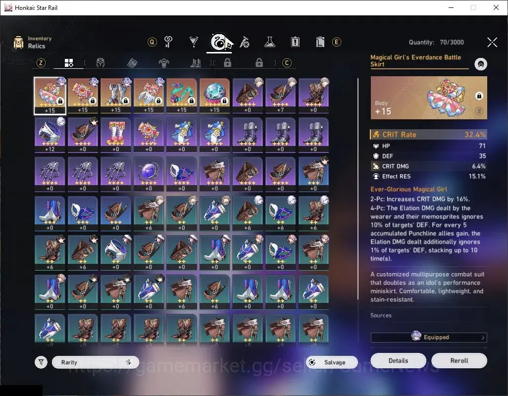 Honkai Star Rail Accounts Asia|TL 30|8 Limited|SW Lv 999,Yao Guang,The Dahli image 7