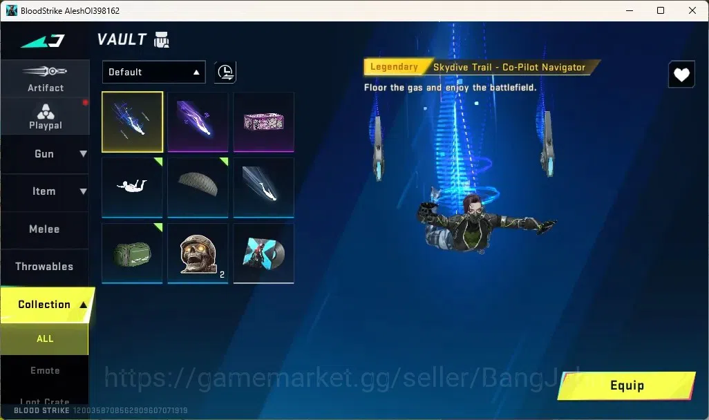 Blood Strike Accounts Collab Skin ASIA | 1 OPM: MP5-Saitama Vanguard Edition|1 Collab Sedan OPM|1 Epic Name Changing 4