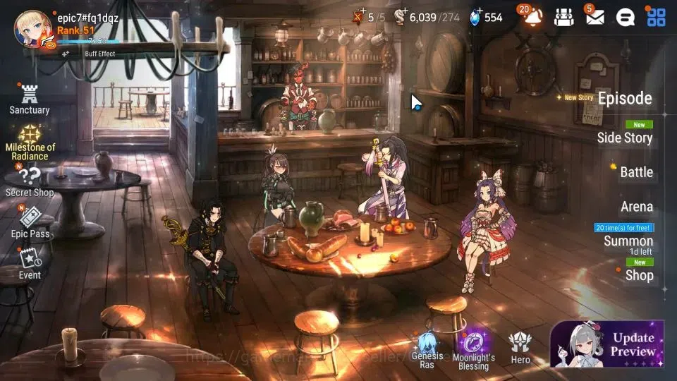 Epic Seven Accounts GLOBAL Unverif|New Era|5 ML(BArunka,Zio,LW Peira)+ image 1