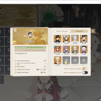 Genshin Impact Accounts Others ASIA|AR 55|5 Limit+2*5 WP [Odette,Sandrone,Navia,Zhongli,Nilou]|Low Explore|Check SS|MC