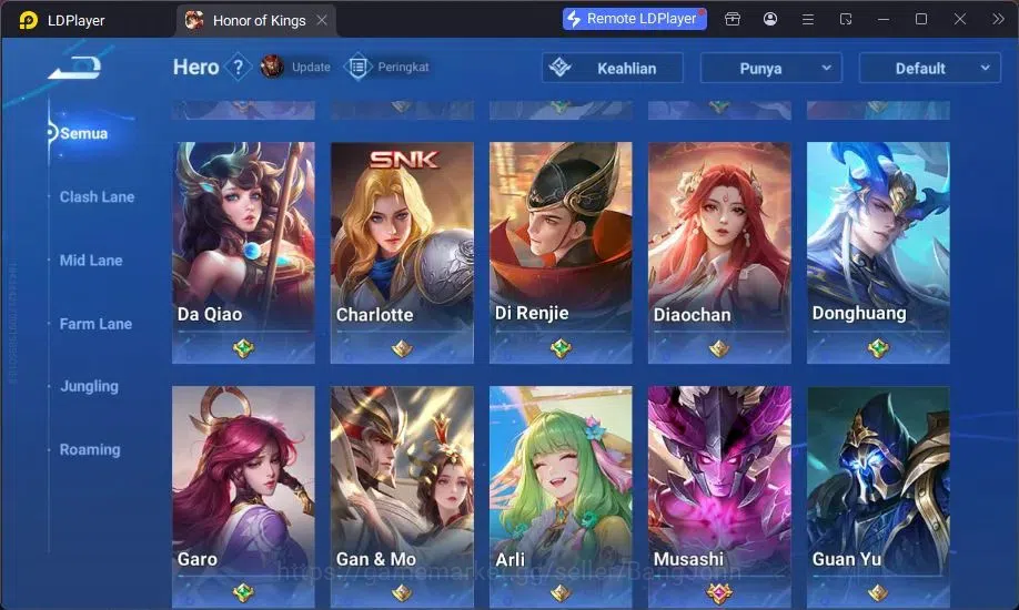 Honor of Kings Accounts Global | 4 Legend Allain, Musashi,Angela,LadySun L image 11