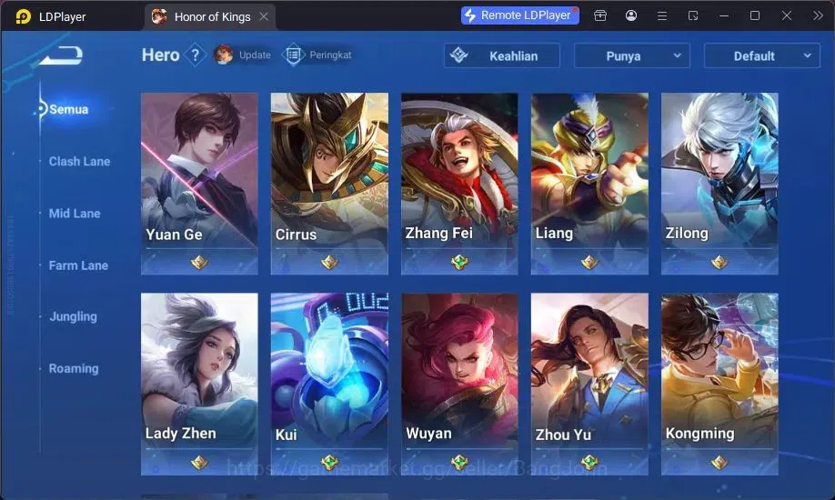 Honor of Kings Accounts Global | 4 Legend Allain, Musashi,Angela,LadySun L image 4