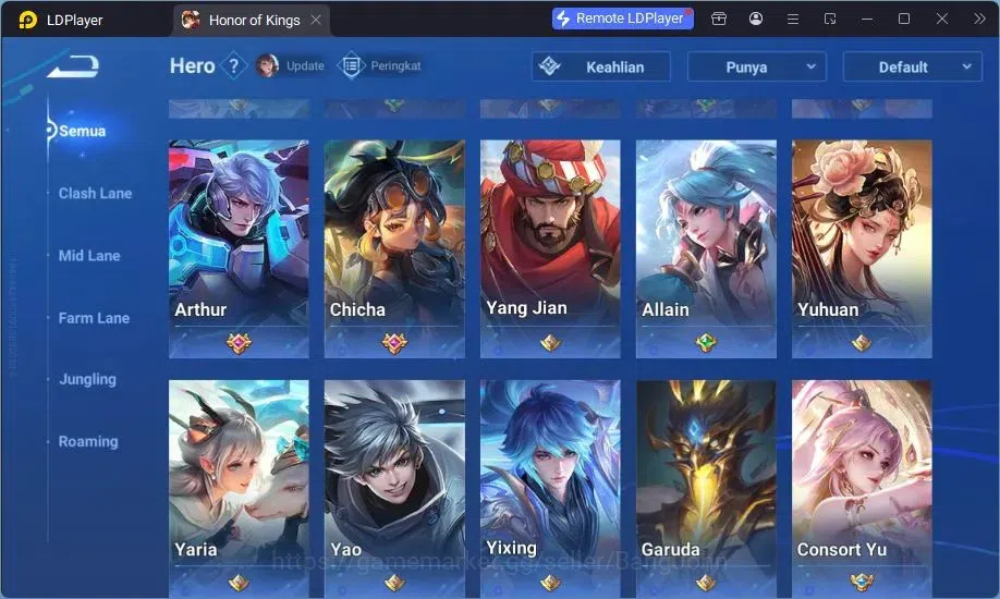 Honor of Kings Accounts Global | 4 Legend Allain, Musashi,Angela,LadySun L image 5