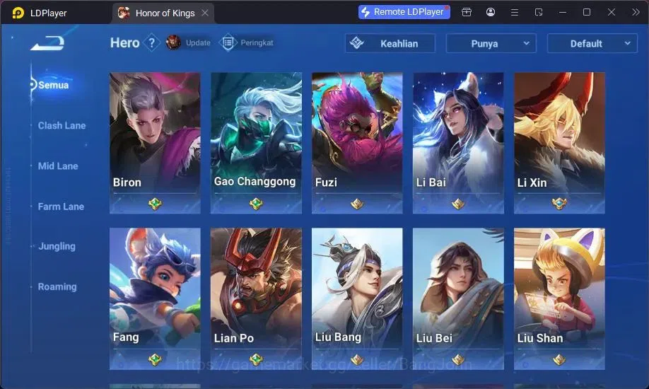 Honor of Kings Accounts Global | 4 Legend Allain, Musashi,Angela,LadySun L image 9