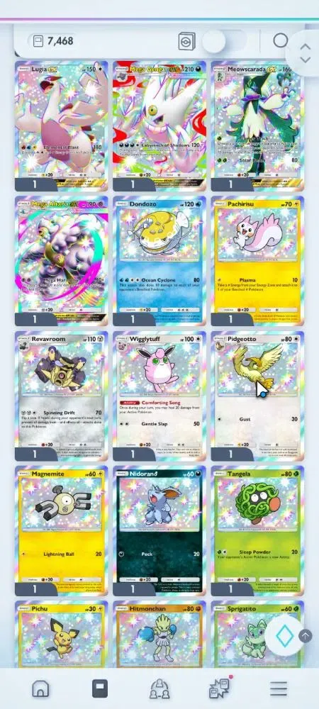 Pokémon TCG Pocket Accounts EN 7,4K Card|142 EX|2 Crown [Mew,Lilligant] 36 Shi image 2