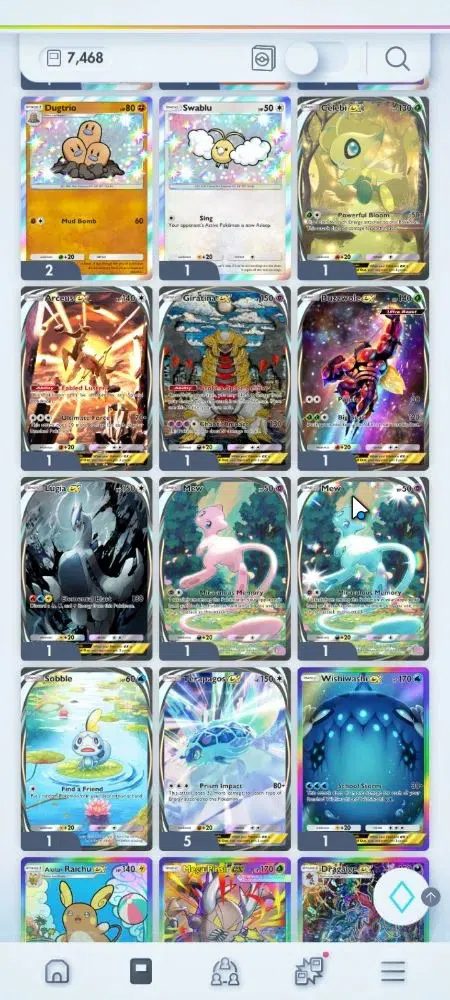 Pokémon TCG Pocket Accounts EN 7,4K Card|142 EX|2 Crown [Mew,Lilligant] 36 Shi image 4