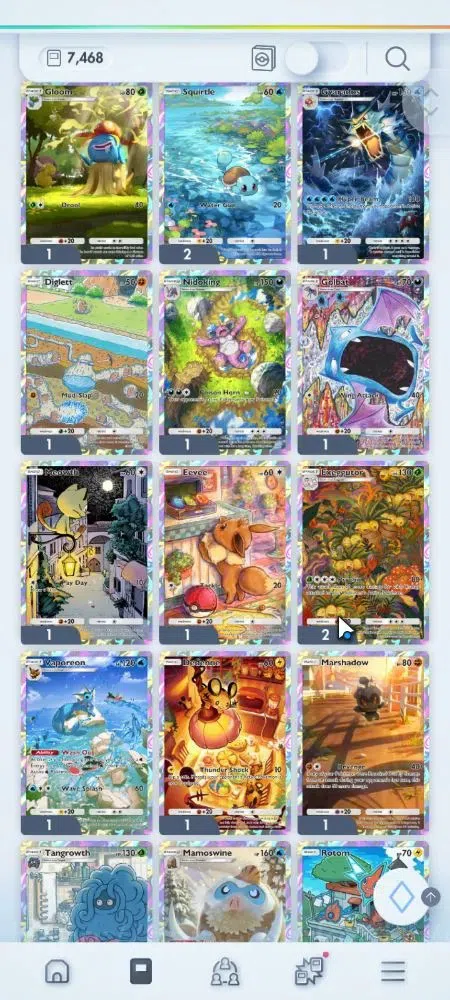 Pokémon TCG Pocket Accounts EN 7,4K Card|142 EX|2 Crown [Mew,Lilligant] 36 Shi image 7