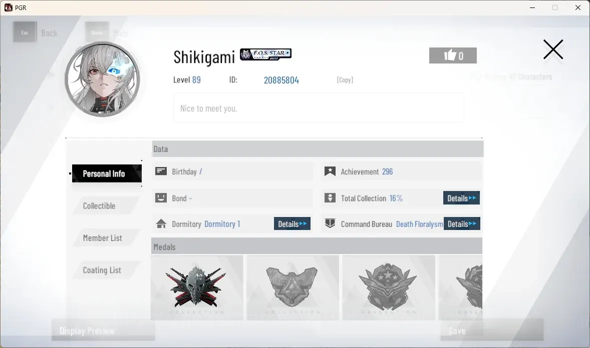 Punishing: Gray Raven Accounts Mid-Game ASIA|Lv.89|Collab:Date A Live,DMC|8 Member Sign|YellowC 3010|BlueC 2045|8 Wpn 1