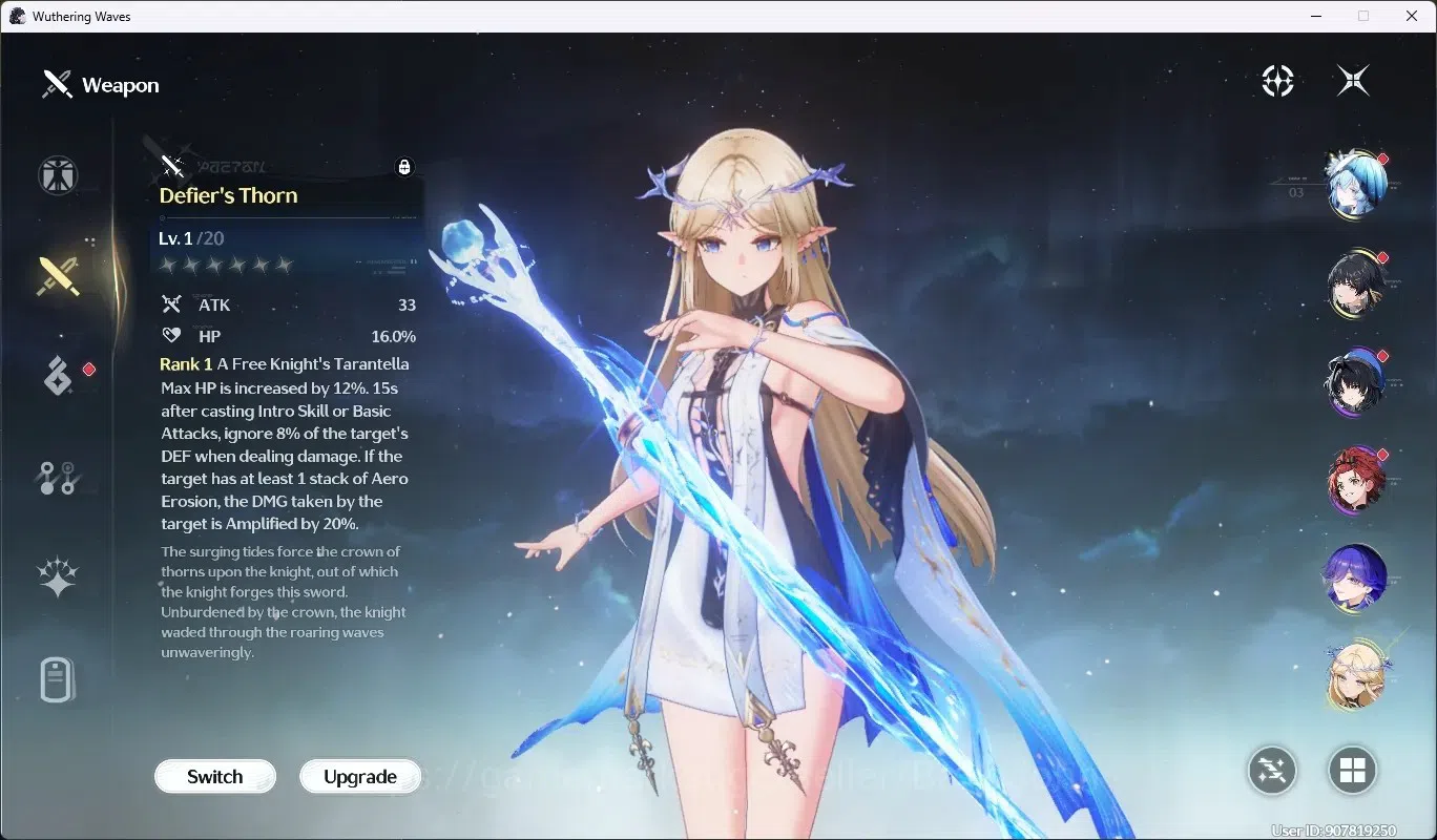 Wuthering Waves Accounts SEA|UL 49|Rank 5|4 Char Limited [Lucy,Shorekeeper, image 6