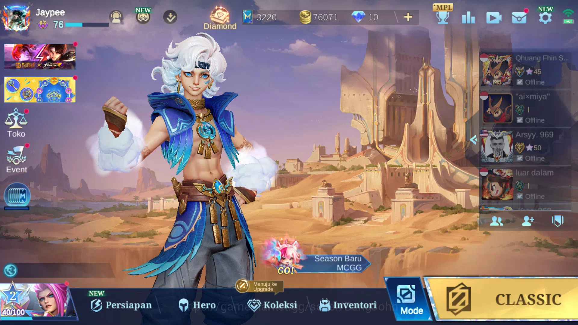 Mobile Legends: Bang Bang Accounts Hero 125 | Skin 294 |Legend Franco|Aspirants Ruby| image 1
