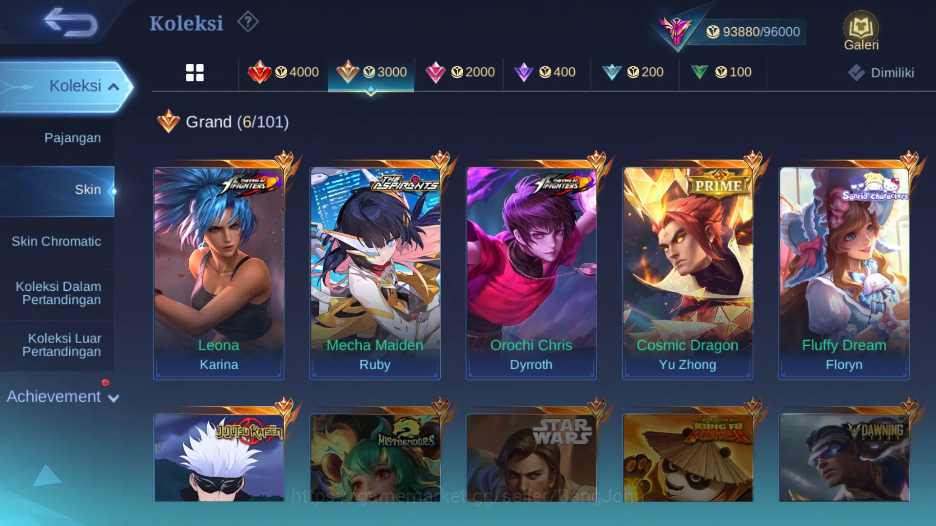 Mobile Legends: Bang Bang Accounts Hero 125 | Skin 294 |Legend Franco|Aspirants Ruby| image 11