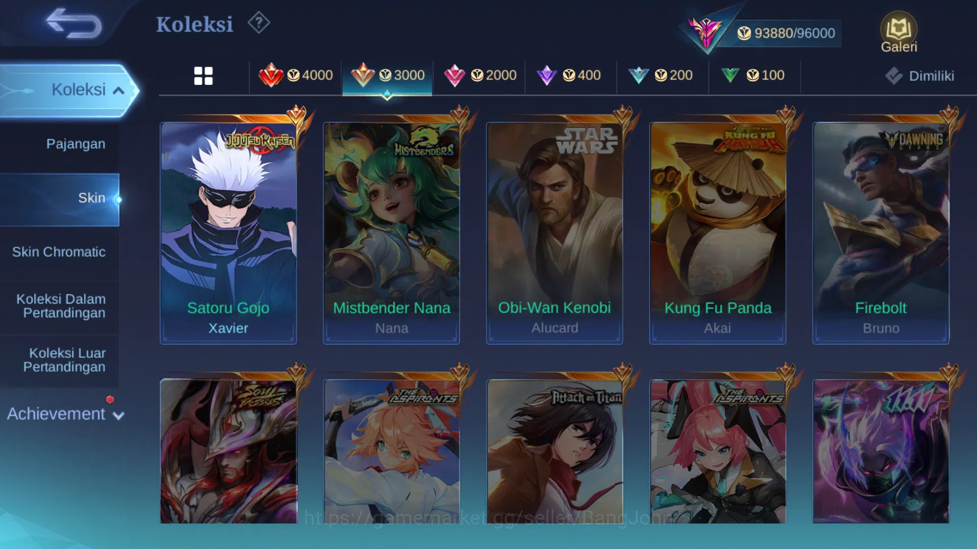 Mobile Legends: Bang Bang Accounts Hero 125 | Skin 294 |Legend Franco|Aspirants Ruby| image 12