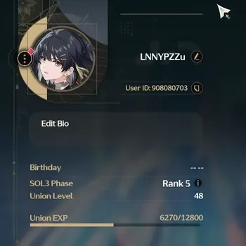 Wuthering Waves Accounts Mid-Game SEA|UL 48|Rank 5|Qingxiao RC5 +SIGN Data Bank L30 Max|1|6 Lustrous Tide|580