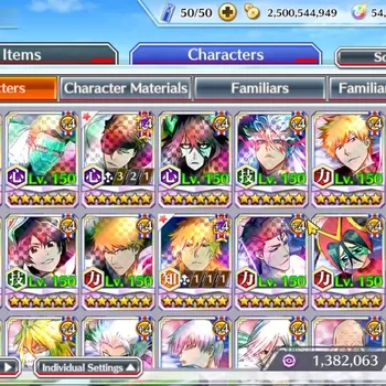 Bleach: Brave Souls Accounts High-End Global|BP 853K+1K CC|54K Orb|TYBW RefVer Ichigo,5 TYBW26 Robert,Aizen,Gisel,11th