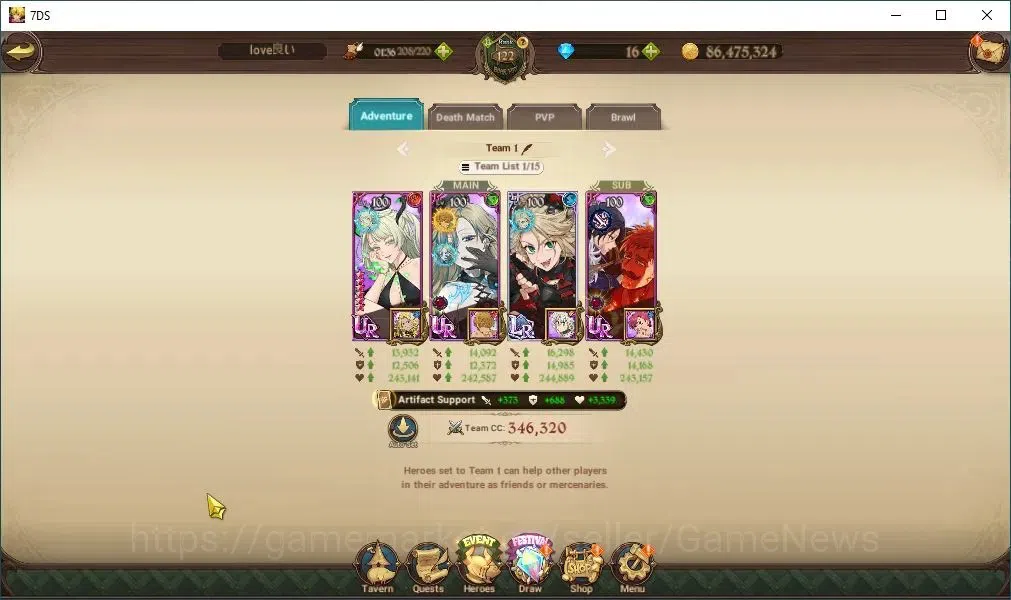 The Seven Deadly Sins: Grand Cross Accounts Asia|184 LS|6,2M CC|6 LR+13 UR+Many Collab|Belialu image 14