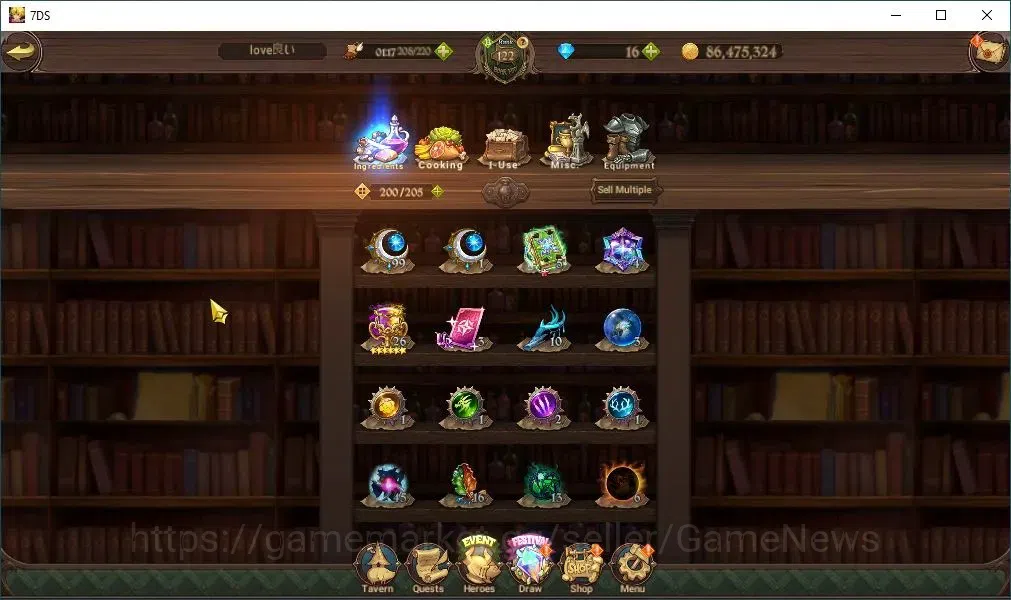 The Seven Deadly Sins: Grand Cross Accounts Asia|184 LS|6,2M CC|6 LR+13 UR+Many Collab|Belialu image 19