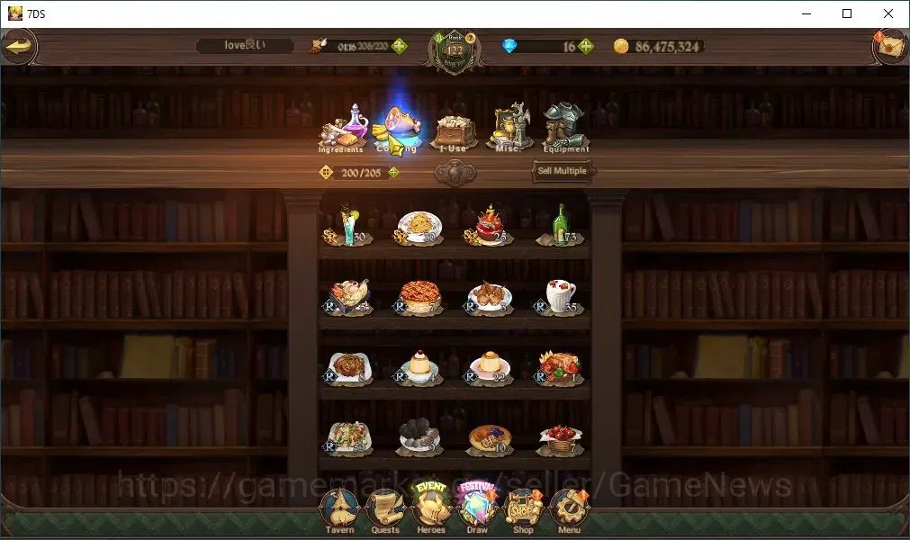The Seven Deadly Sins: Grand Cross Accounts Asia|184 LS|6,2M CC|6 LR+13 UR+Many Collab|Belialu image 20