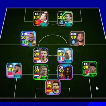 eFootball Accounts Legends & Iconic Players Android|Power 3142|Epic Rooney,Steven Gerrard,Aubayemang,Andriy|Show Time Neymar