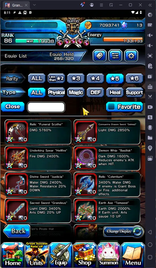 Grand Summoners Accounts GLOBAL | Ascend 7 | S.miyu TW | Chloe TW | Saber T image 10